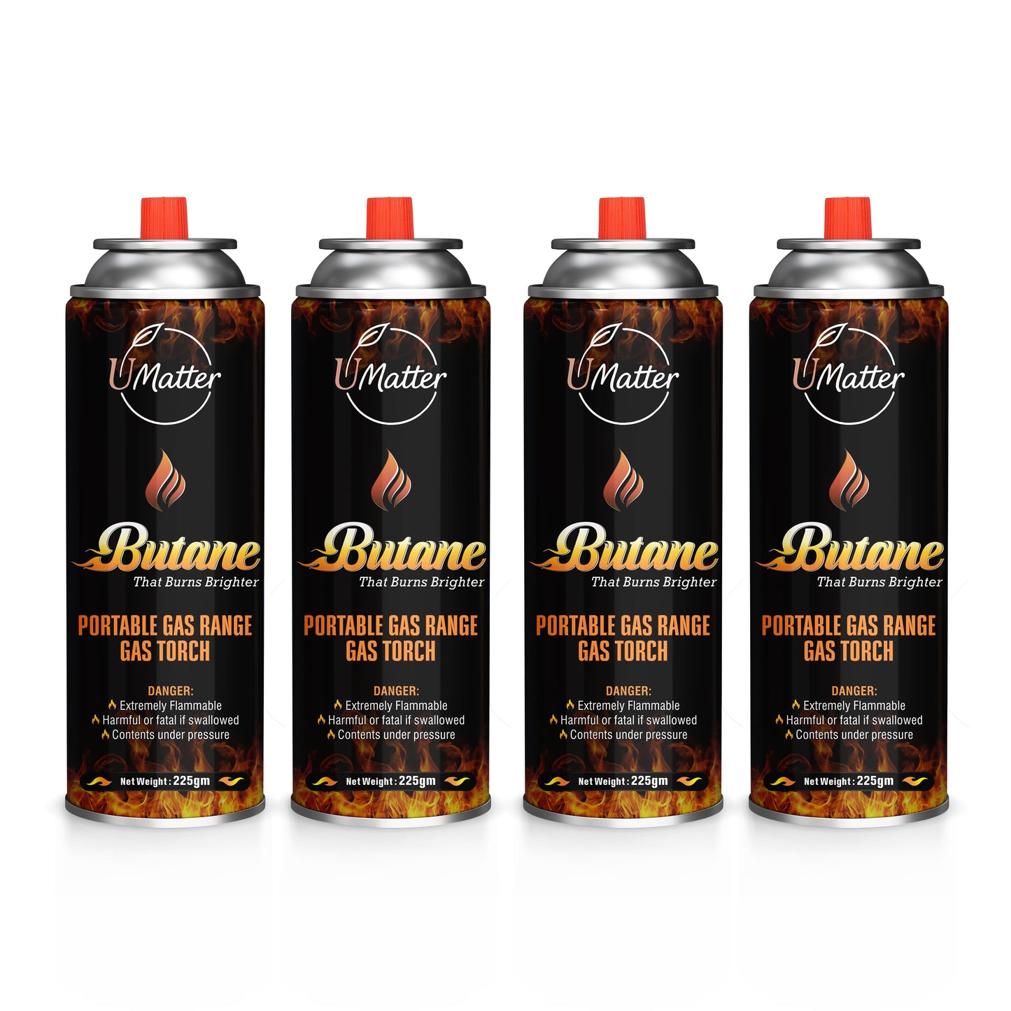 Butane Gas Can (Pack of 4)