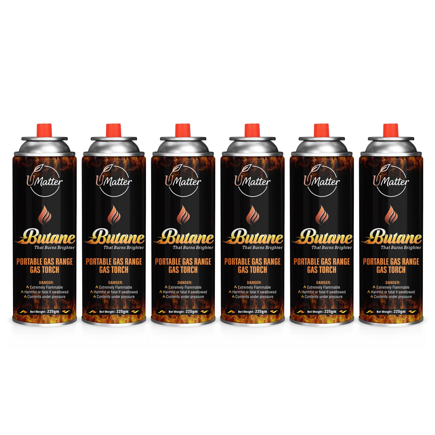 Butane Gas Can (Pack of 6)